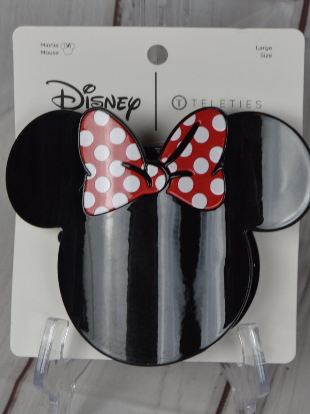 Teleties Disney Minnie Mouse Large Flat Hair Clip NWT